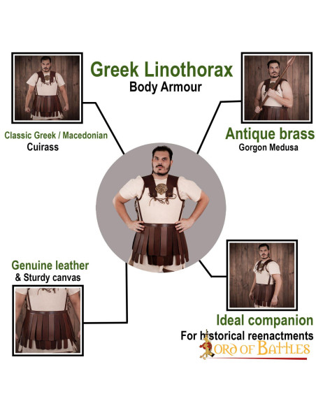 Greek Linothorax armor cuirass