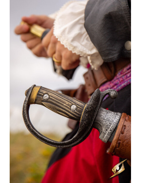 Curved pirate saber for LARP (100 cm.)