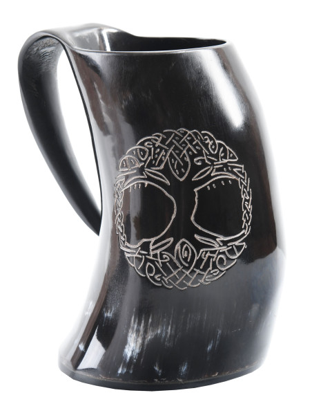 Viking beer mug, the tree of life,...