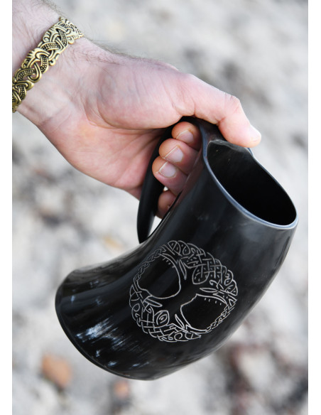 Viking beer mug, the tree of life,...