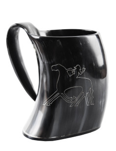 Viking beer mug, Odin and Sleipnir (650-800 ml.)