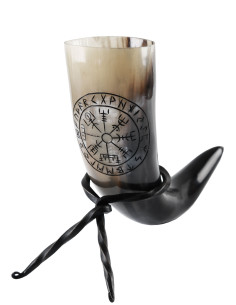 Celtic horn Vegvísir with support (200-300 ml.)