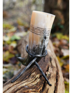 Viking Norse Wolf Fenrir horn with support (200-300 ml.) 2
