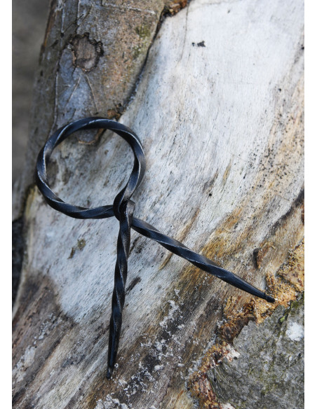 Viking horn Odin riding Sleipnir with...