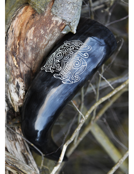 Viking Dragon horn with support...