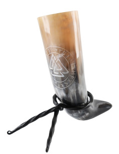 Celtic Valknut horn with support (200-300 ml.)