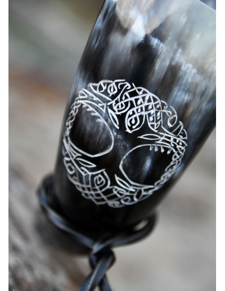 Viking horn, the tree of life...