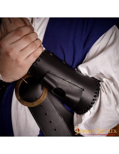 Medieval bracelets with knife holder