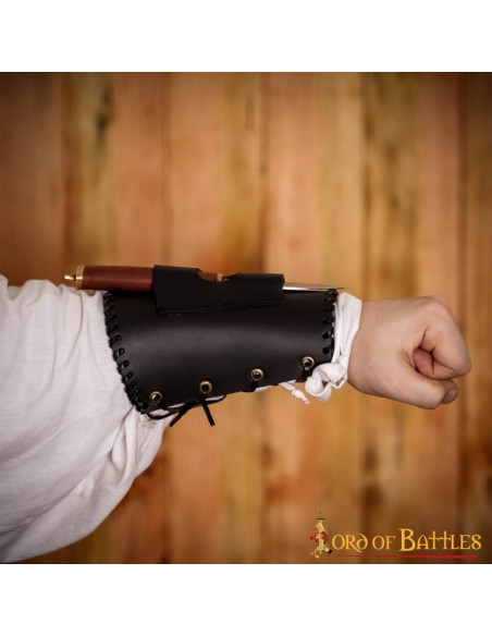 Medieval bracelets with knife holder