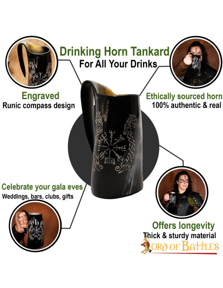 Celtic beer mug Vegvísir Tankard (600...