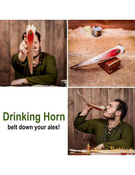 Olaf's Viking horn to drink (400-500...