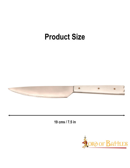 Medieval knife with bone handle (19 cm.)