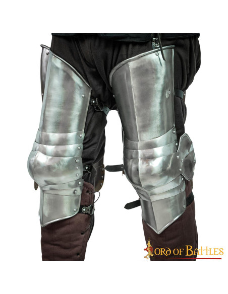 Legs of medieval steel armor (51.5 cm.)