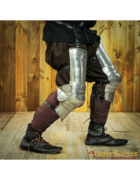 Legs of medieval steel armor (51.5 cm.)