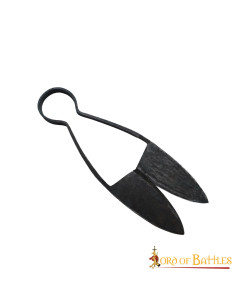 Medieval hand-forged iron scissors (24 cm.)