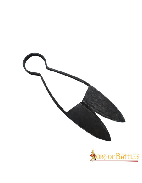 Medieval hand-forged iron scissors...