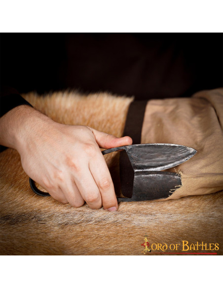 Medieval hand-forged iron scissors...