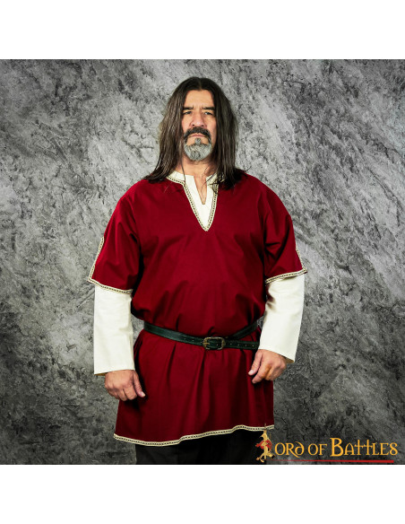 Viking tunic with double sleeves -...
