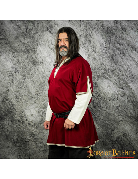 Viking tunic with double sleeves -...