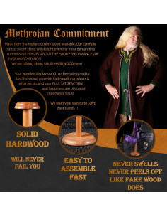 Wooden support to hang helmets (45.7 cm.) 2