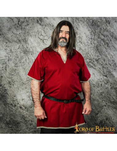Viking Balder tunic short sleeve - Garnet