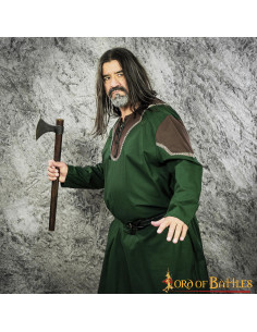 Medieval tunic, Egypt model, long sleeve - Green 2
