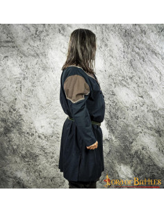 Medieval tunic, Egypt model, long sleeve - Black 2