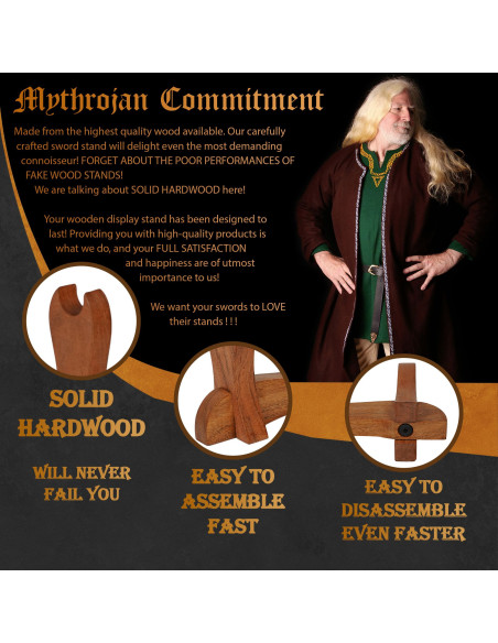 Desktop support in wood to hang 1...