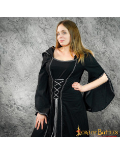 Medieval dress woman Morgana - Black