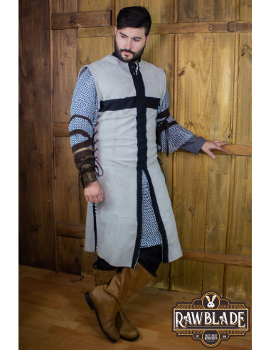 Crusader Medieval Tabard - Gray and Black ⚔️ Medieval Shop