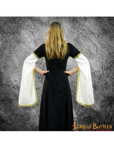 Queen Medieval Dress in bottle green Medieval Shop