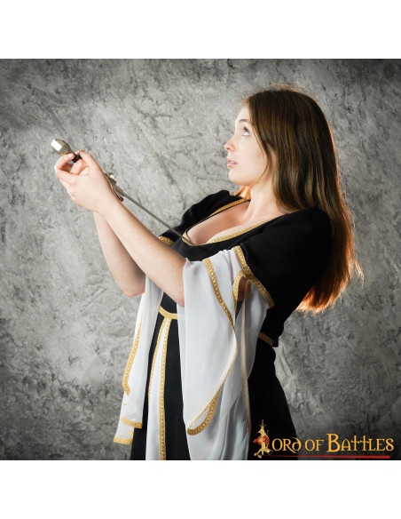 Medieval Courtesan Anne Dress - Black