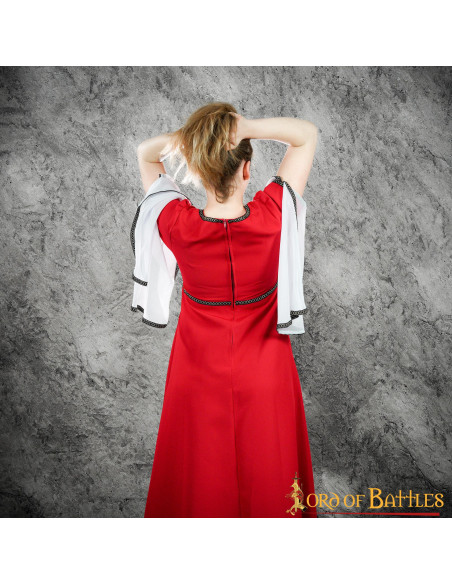 Medieval Courtesan Anne Dress - Red