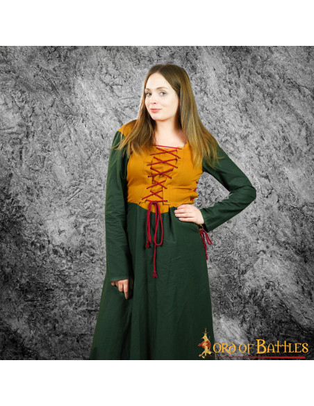 Medieval Dress Woman Eyra - Green