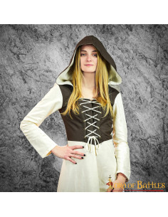 Medieval Dress Woman Eyra - Ecru