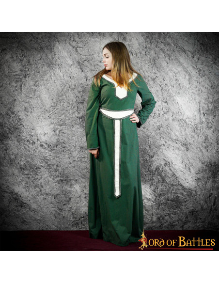Nairana Women's Medieval Dress - Green