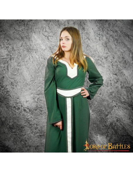 Nairana Women's Medieval Dress - Green