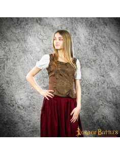 Medieval and Renaissance Goye Bodice - Brown