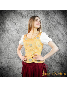 Goye Medieval and Renaissance Bodice - Yellow