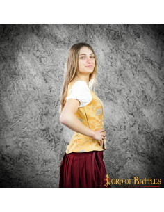 Goye Medieval and Renaissance Bodice - Yellow 2