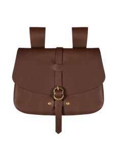 Mythrojan brown medieval bag (15.7x17.7 cm.)
