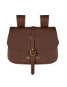 Mythrojan brown medieval bag (15.7x17.7 cm.)