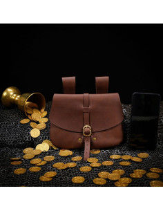 Mythrojan brown medieval bag (15.7x17.7 cm.) 2