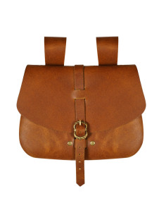 Mythrojan light brown medieval bag (15.7x17.7 cm.)