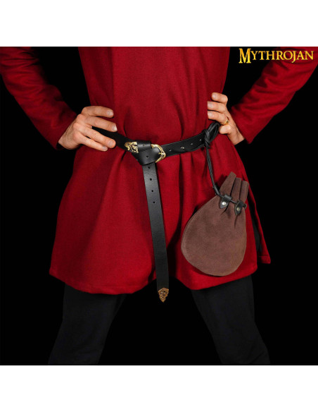 Medieval beggar bag - Dark Brown...