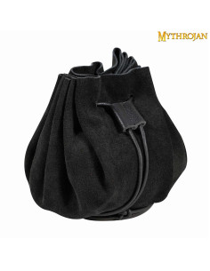 Medieval beggar bag - Black (8.8 cm.)