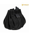Medieval beggar bag - Black (8.8 cm.)