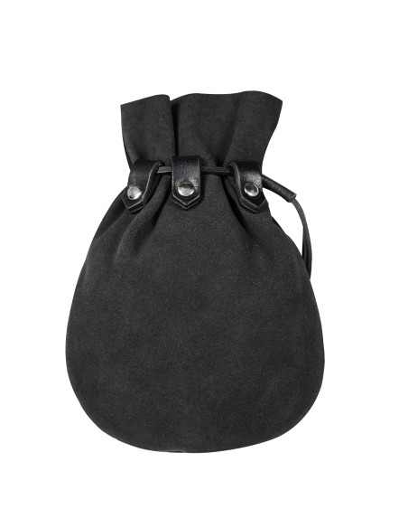 Medieval beggar bag - Black...