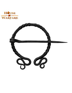 Elf historical fibula forged by hand (11x6.5 cm.)