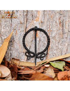 Elf historical fibula forged by hand (11x6.5 cm.) 2